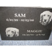 Black Pet Marker with etching